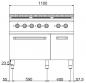 Preview: MBM Elektroherd MPQ711FE - Standgerät mit Elektrobackofen - 6 rechteckige Kochplatten