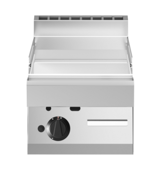 Modular Gasgrillplatte - Tischgerät - glatte Bratfläche - verchromt