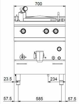 MBM Elektro-Kochkessel MPEE7750I - Volumen: 50 Liter