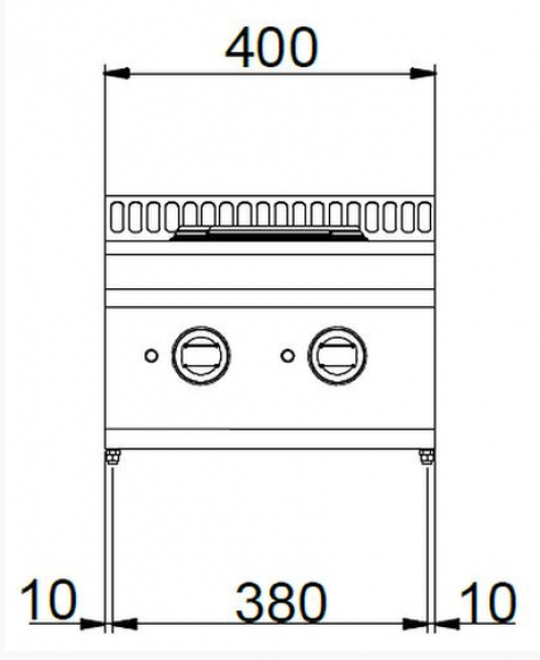 MBM Elektroherd MPR74T - Tischgerät - 2 runde Kochplatten