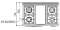 Preview: MBM Gasherd MFB711MFG4XL - Standgerät mit Gasbackofen - 4 Brenner