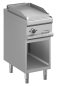 Preview: MBM Grillplatte MFTE74AL - Standgerät - offen - glatte Grillfläche