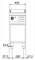 Preview: MBM Grillplatte MFTG74ALC - Stand-Gasgrillplatte - glatte Grillfläche - verchomt