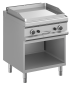 Preview: MBM Gasgrillplatte MFTG77AL - Standgerät - offen - glatte Grillfläche