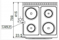 Preview: MBM Elektroherd MPR77FE - Standgerät mit Elektrobackofen - 4 runde Kochplatten
