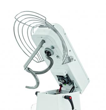 Teigmaschine - 2 Geschwindigkeiten - Kesselvolumen: 32 Liter / 25 kg Teig - aufklappbares Rührwerk