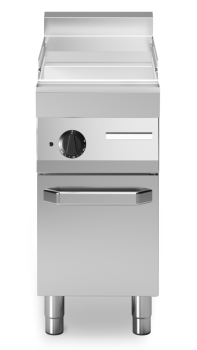 Modular Elektrogrillplatte - Standgerät - geschlossen - glatte Bratfläche - verchromt