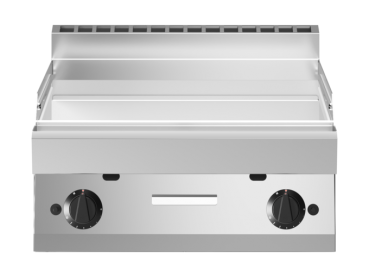 Modular Gasgrillplatte - Tischgerät - glatte Bratfläche - verchromt