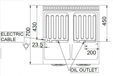 Preview: MBM Fritteuse MFRE77A - Standgerät - geschlossen - 2 Becken á 13 Liter