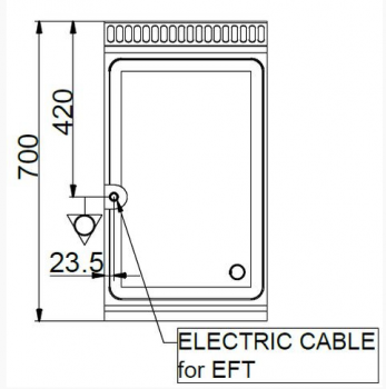 Preview: MBM Grillplatte MFTE74AL - Standgerät - offen - glatte Grillfläche