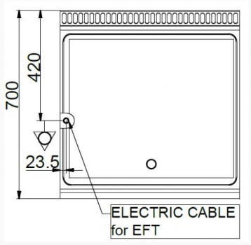 Preview: MBM Grillplatte MFTE77AL - Standgerät -offen - glatte Grillfläche