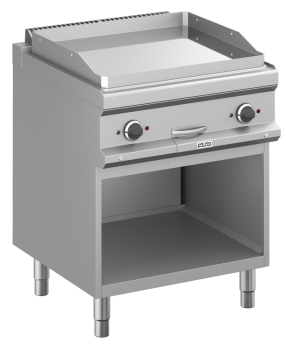 MBM Grillplatte MFTE77ALC - Standgerät -offen - glatte Grillfläche - verchromt