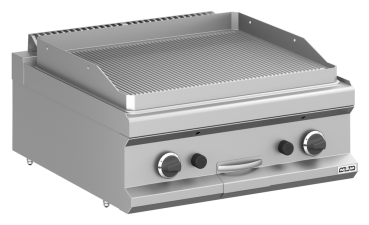 MBM Gasgrillplatte MFTG77TR - Tischgerät - gerillte Grillfläche