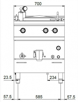 Preview: MBM Elektro-Kochkessel MPEE7750I - Volumen: 50 Liter
