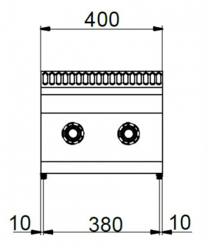 Preview: MBM Ceranherd MVC74T - Tischgerät - 2 Infrarot-Kochfelder