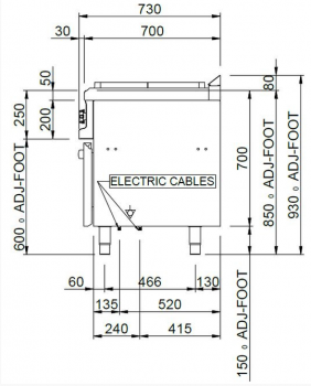 Preview: MBM Ceranherd MVC77FE - Standgerät mit Elektro-Backofen - 4 Infrarot-Kochfelder