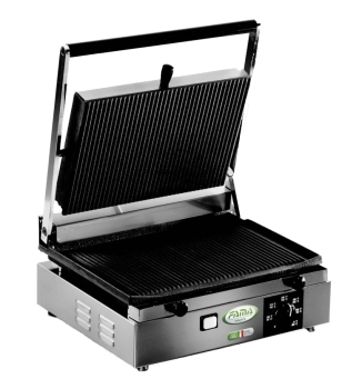 Kontaktgrill PCORTS - Grillfläche gerillt - Temperatur: 0-300° - (BxTxH): 380 x 435 x 235 mm