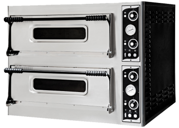 Pizzaofen Profi44 - 2 Kammern - für 8 Pizzen á 32 cm