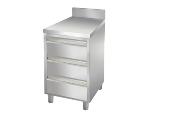 Schubladenblock 3 Schubladen 1/3 - mA AISI 430