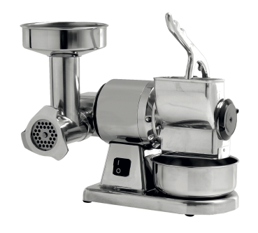 Fleischwolf/Käsereibe-Kombi - Aluminiummahlgruppe - Produktion FW: 30 kg/Std - KR: 30 kg/Std