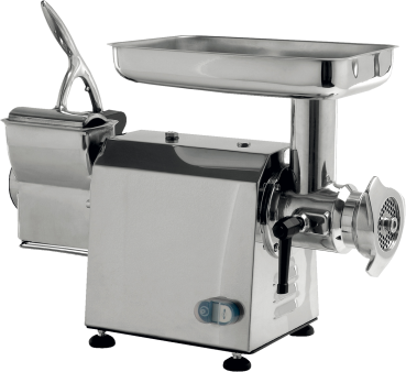 Fleischwolf/Käsereibe-Kombi - Gusseisenmahlgruppe - Produktion FW: 300 kg/Std - KR: 70 kg/Std