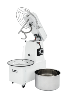 Teigmaschine - Kesselvolumen: 22 Liter / 17 kg Teig - aufklappbares Rührwerk H2O