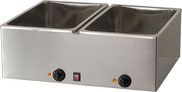 Bainmarie BM2/H160 - 2 Becken - Tiefe 160 mm