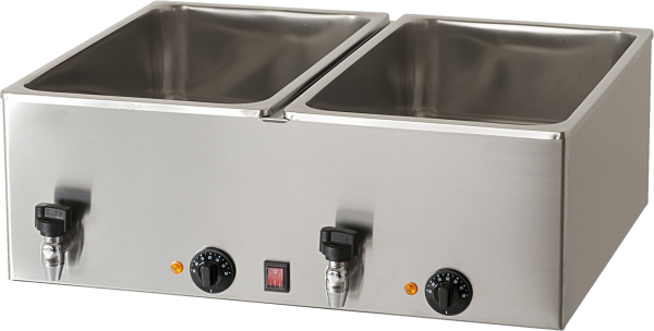 Bainmarie BM2V/H160 - 2 Becken - Tiefe 160 mm