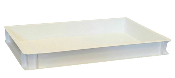 Pizzateigbehälter - weiße Ausführung - 600 x 400 x 70 mm