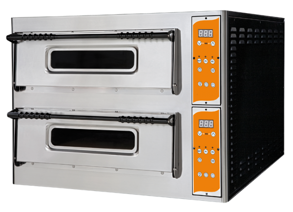 Pizzaofen Deluxe66 BREIT Digital - 2 Kammern - für 12 Pizzen á 35 cm
