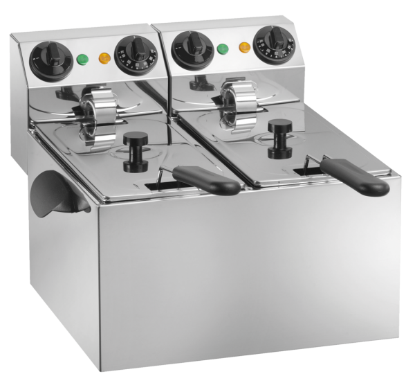 Elektro-Friteuse FT44R - 4 + 4 Liter