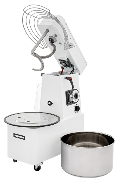 Teigmaschine- stufenlos - aufklappbar - Kesselvolumen: 48 Liter / 42 kg Teig