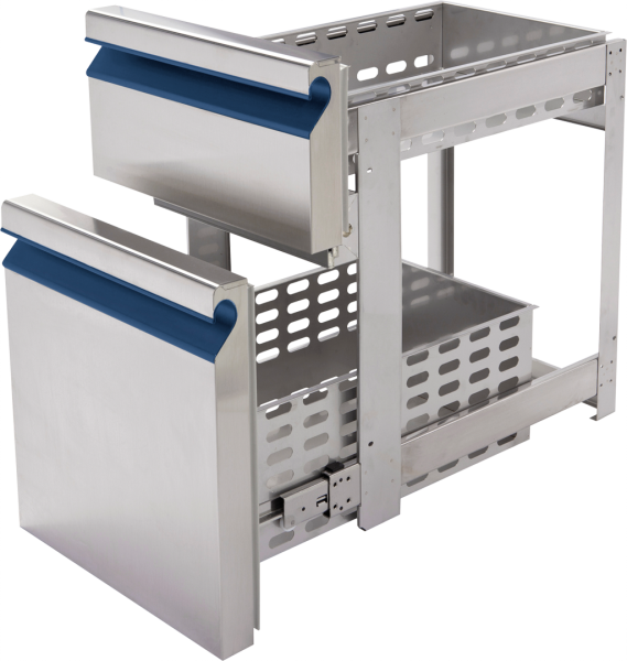 Schubladenblock 1x 1/3 + 1x 2/3 (BxTxH): 43 x 62,5 x 68,5 cm