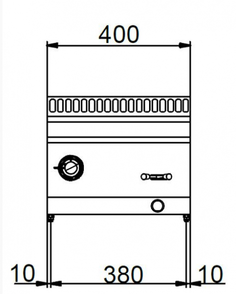 MBM Bainmarie MBME74T - Tischgerät ohne Unterbau  - GN1/1