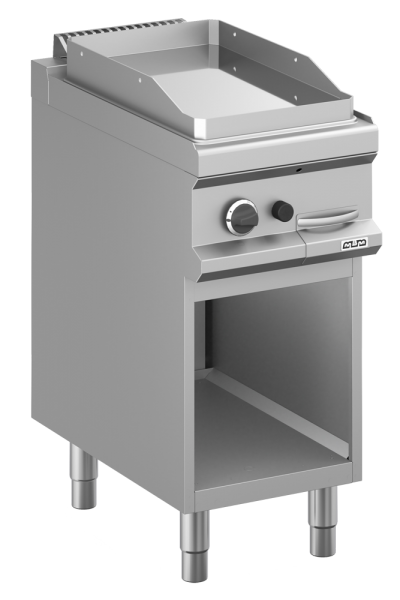 MBM Grillplatte MFTG74ALC - Stand-Gasgrillplatte - glatte Grillfläche - verchomt