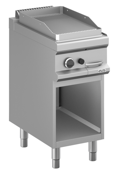 MBM Grillplatte MFTG74AR - Stand-Gasgrillplatte - gerillte Grillfläche