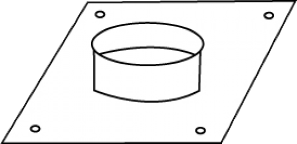 Bundkragen D=30 cm für Abzugshauben