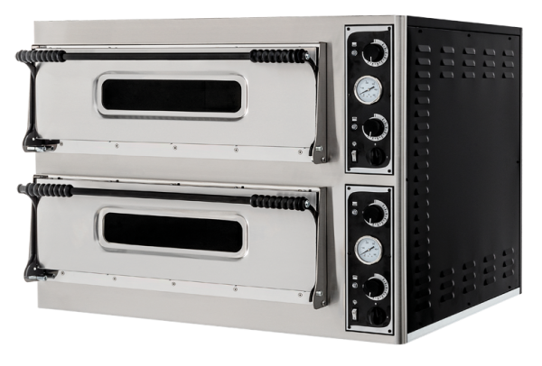 Pizzaofen Profi44 Medium - 2 Kammern - für 8 Pizzen á 32 cm