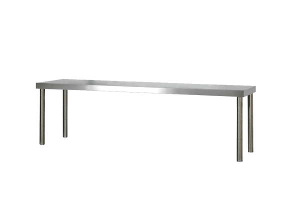 Aufsatzbord 2,0m - mit 1 Etage 0,4m hoch AISI 430
