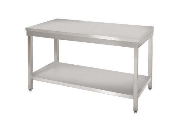 Arbeitstisch 2,0m - mit Grundboden AISI 430