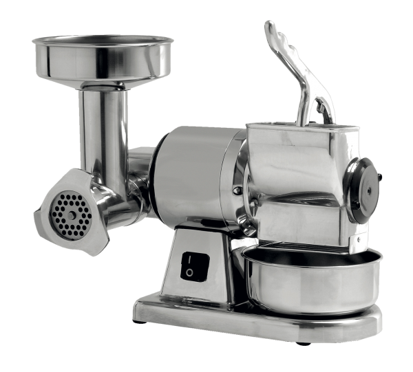 Fleischwolf/Käsereibe-Kombi - Edelstahlmahlgruppe - Produktion FW: 30 kg/Std - KR: 30 kg/Std