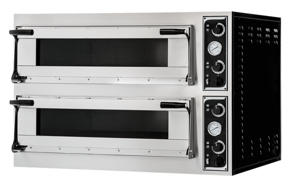 Pizzaofen Virtuoso66TOP Vollschamott - 2 Kammern - für 12 Pizzen á 35 cm